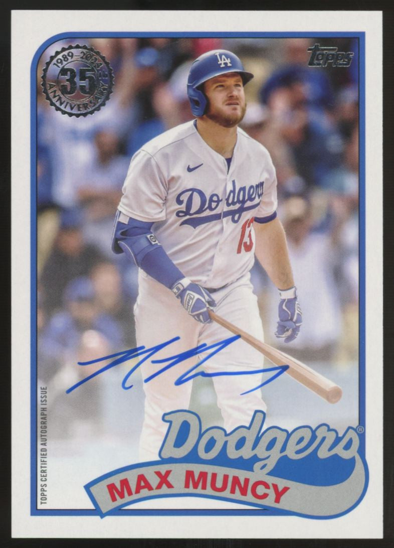 2024 Topps Series One Max Muncy 1989 Auto #89BA-MMU