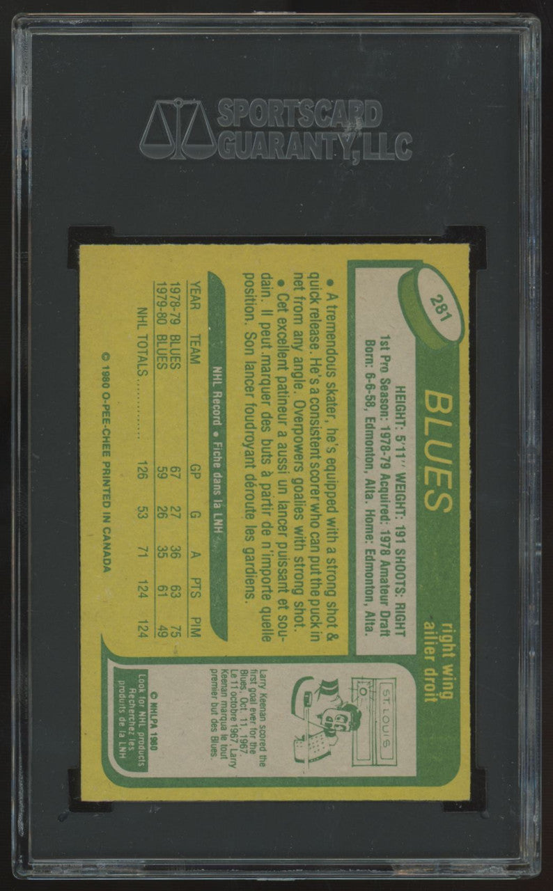 1980-81 O-Pee-Chee Wayne Babych #281 SGC 9