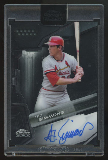 2026 Topps Chrome Black Ted Simmons Auto #CBA-TS