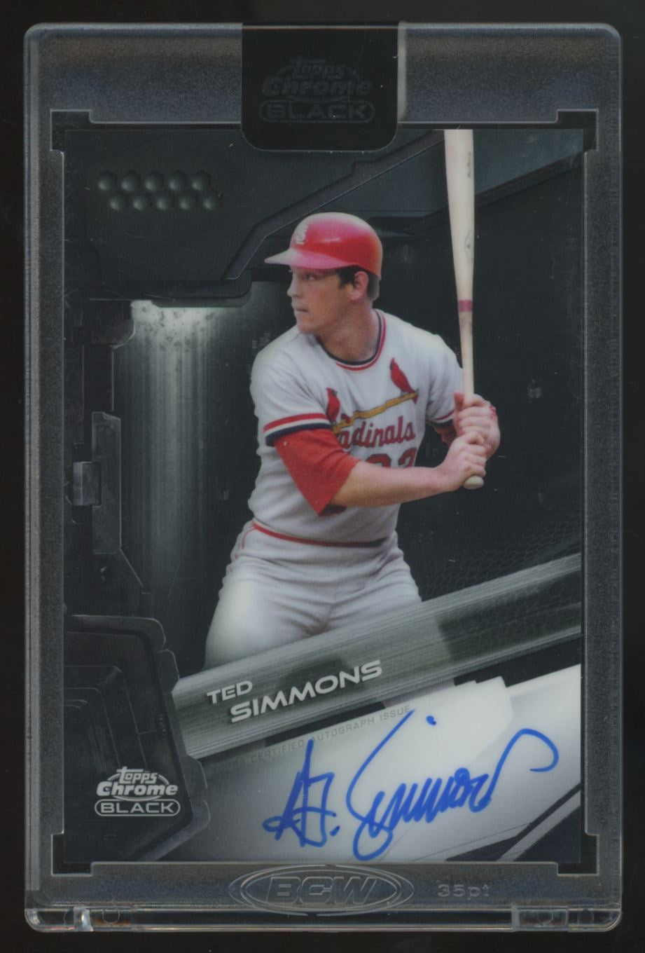 2026 Topps Chrome Black Ted Simmons Auto #CBA-TS