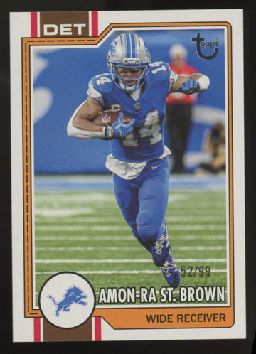 2026 Topps Flagship Amon-Ra St Brown Vintage Stock /99 #66