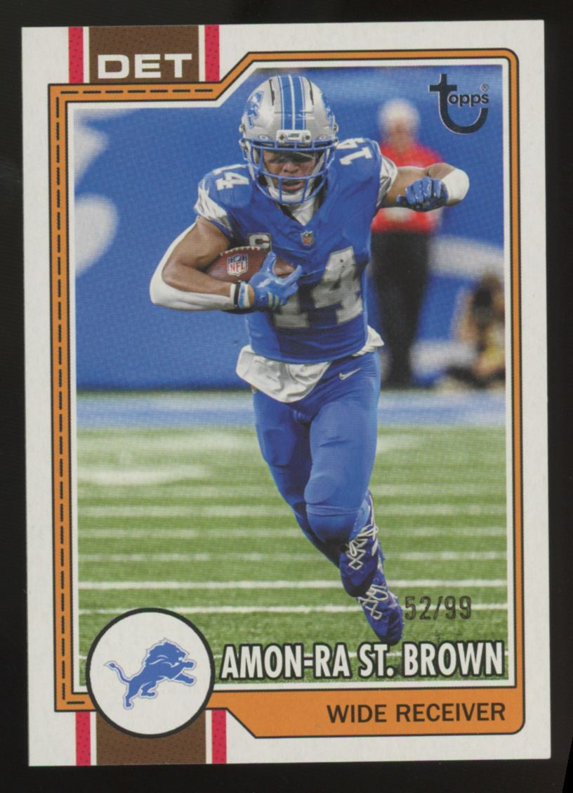 2026 Topps Flagship Amon-Ra St Brown Vintage Stock /99 #66