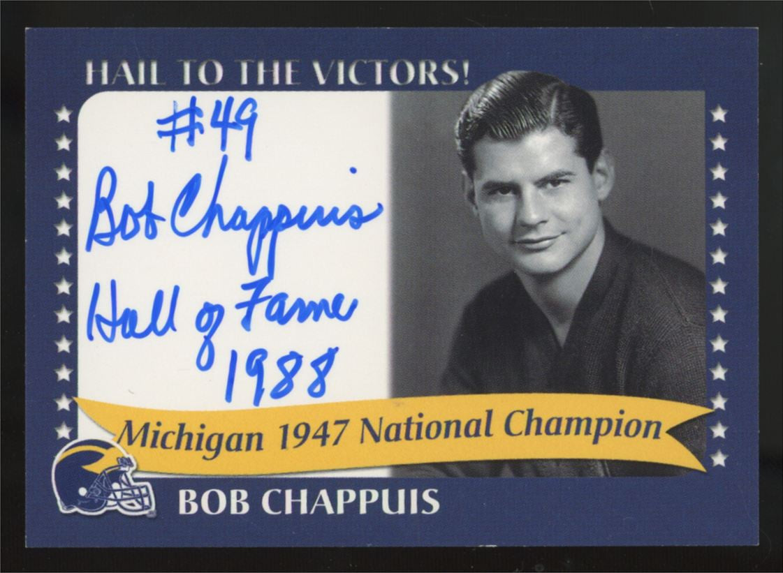 2002 TK Legacy University Of Michigan Bob Chappuis 1947 Champion Auto #1947B