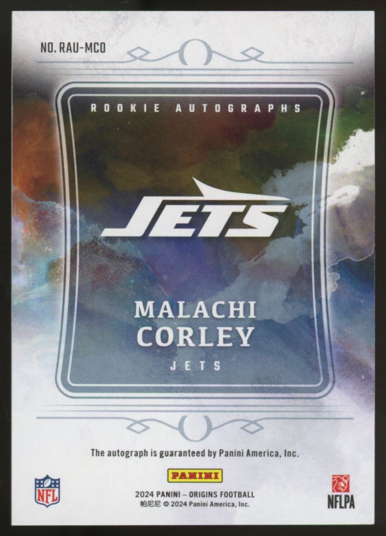 2024 Origins Malachi Corley RC Auto Blue /49 #RAU-MCO