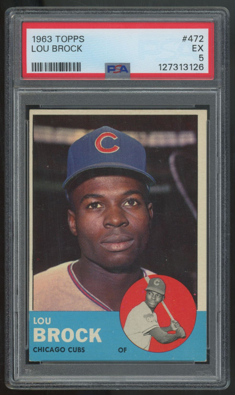 1963 Topps Lou Brock #472 PSA 5 *126