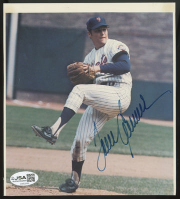 Tom Seaver Signed Autographed Photo 6x7 JSA Certified