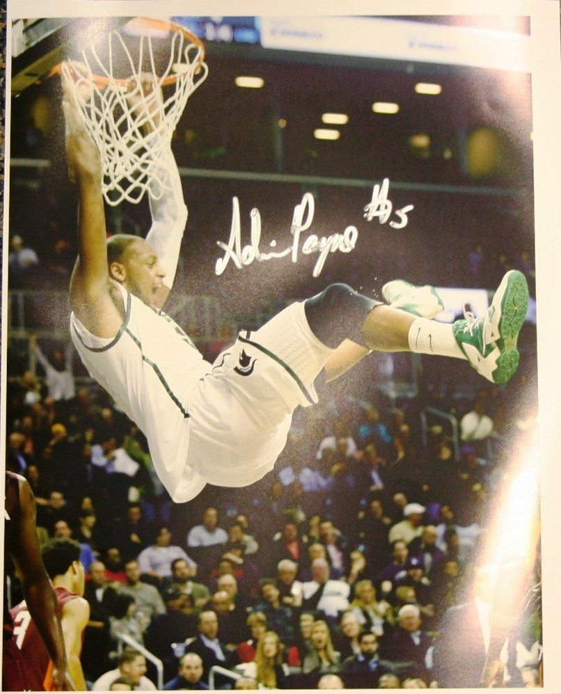 Adreian Payne Michigan State Spartans NCAA Autograph 16x20 Dunk Photo