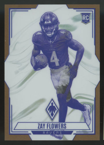 2023 Panini Phoenix Zay Flowers RC Bronze Contours /50 #CON-12