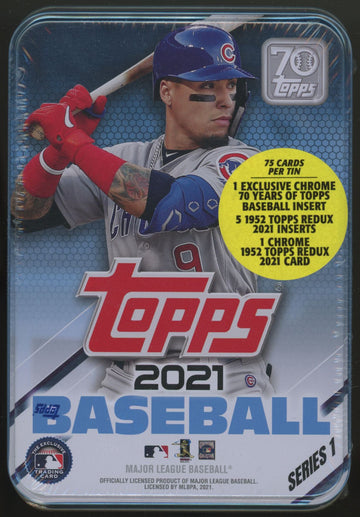 2021 Topps Baseball Series 1 Tin Factory Sealed