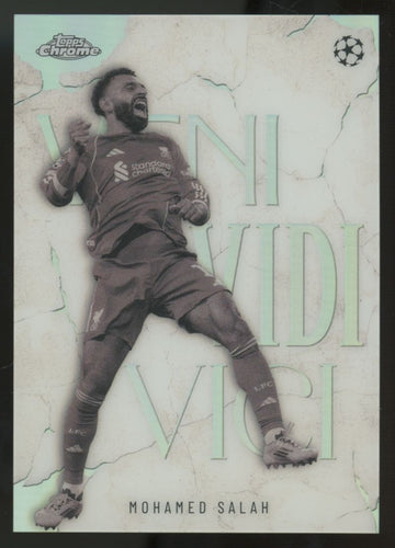 2025-26 Topps Chrome UEFA Club Mohamed Saleh Veni Vidi Vidi SSP #VVV-1