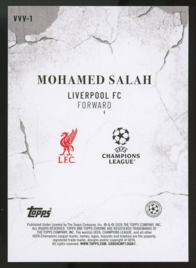 2025-26 Topps Chrome UEFA Club Mohamed Saleh Veni Vidi Vidi SSP #VVV-1