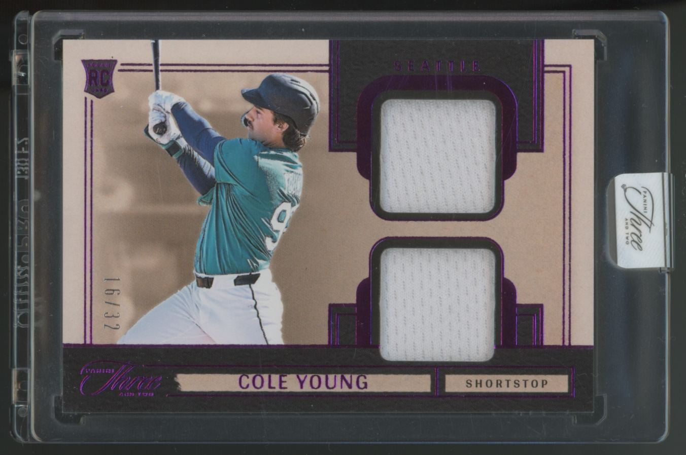 2025 Three & Two Cole Young Full Count Prospect Dual Patch /32 #PDJ-CY