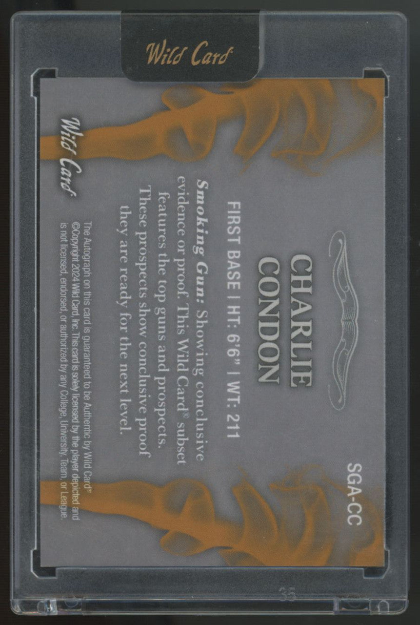 2024 Wild Card Matte Charlie Condon Smoking Gun Auto 1/1 #SGA-CC