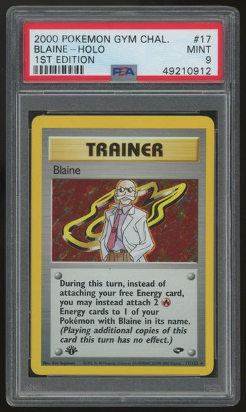 2000 Pokemon Blaine Gym Challenge 1st Edition Holo #17 PSA 9
