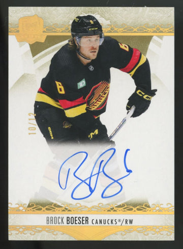 2022-23 Upper Deck The Cup Brock Boeser Gold Auto /12 #98