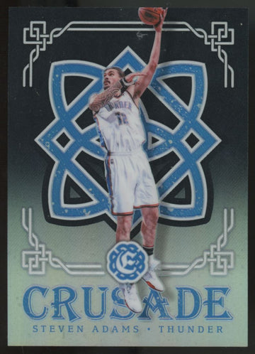 2016-17 Panini Excalibur Steven Adams Black Crusade 1/1 #75