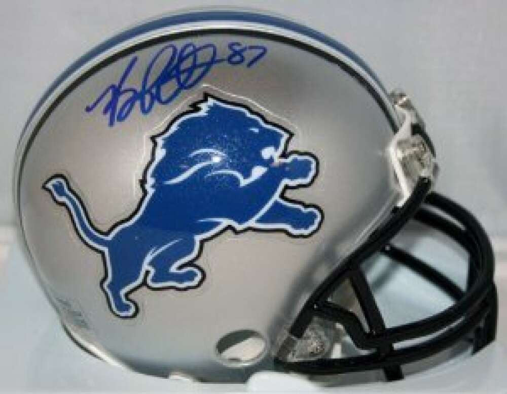 Brandon Pettigrew Detroit Lions Autographed Mini Helmet