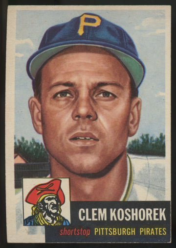 1953 Topps Clem Koshorek #8 VG (Scratch)