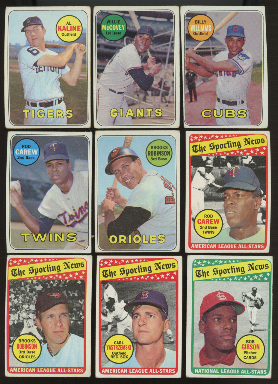 1969 Topps Baseball Near Complete Set (631/664) VG-EX