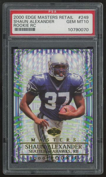 2000 Collector's Edge Masters Shaun Alexander RC #249 PSA 10