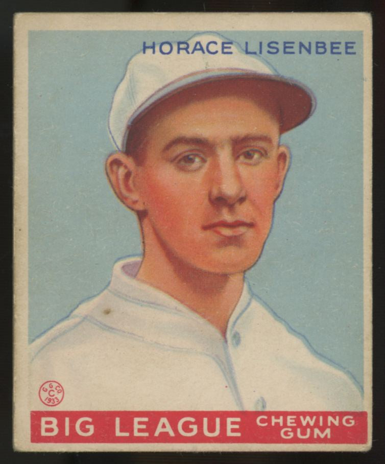 1933 Goudey Horace Lisenbee #68 VG/EX