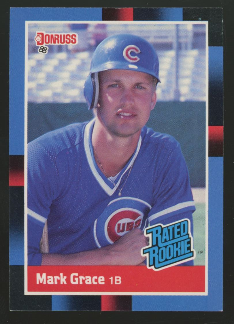 1988 Donruss Mark Grace RC Rated Rookie #40 (Lot of 125)