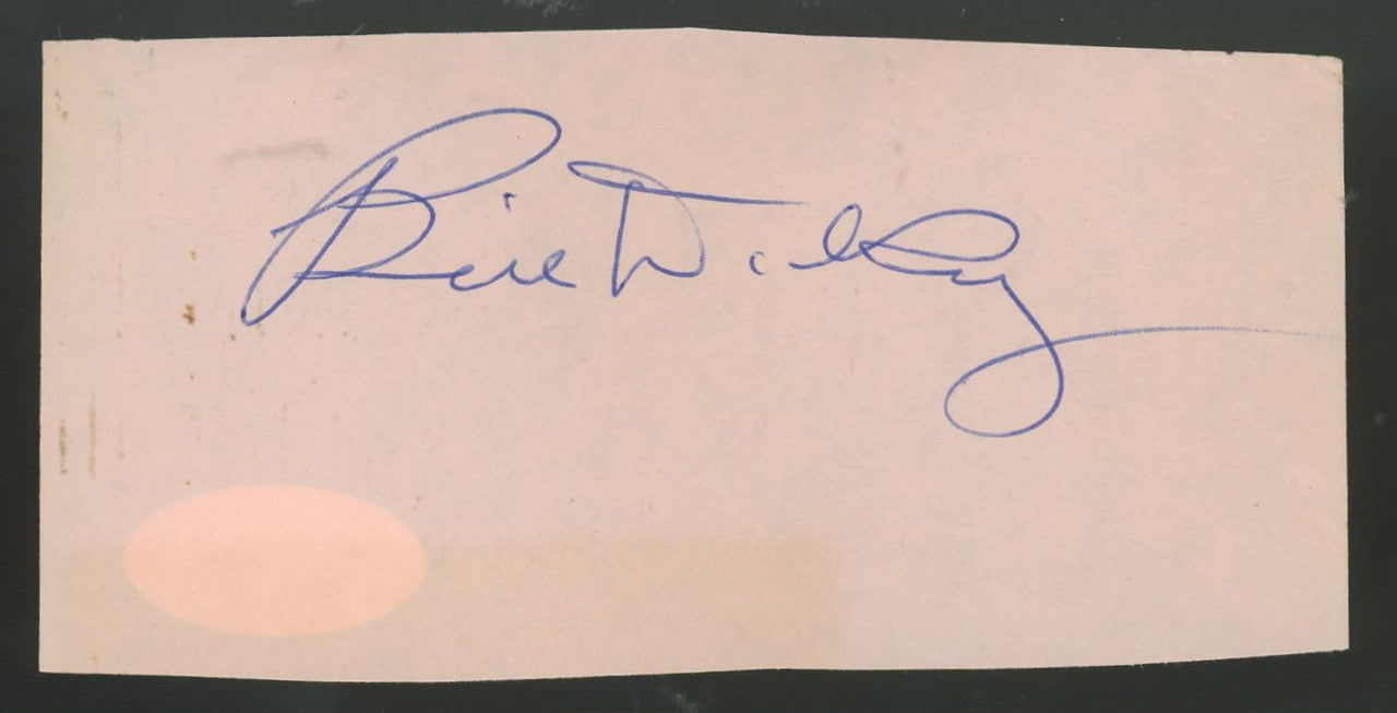 Bill Dickey Signed Autographed Cut JSA
