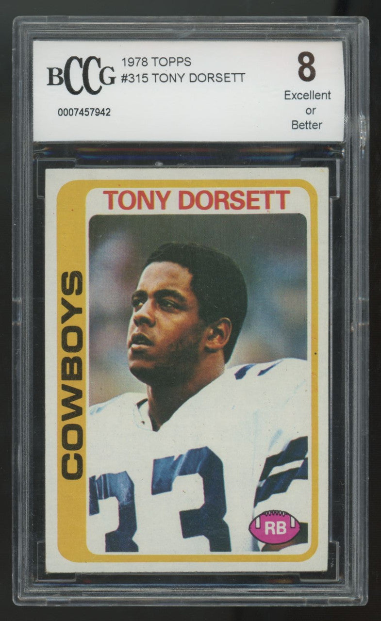 1978 Topps Tony Dorsett RC #315 BCCG 8