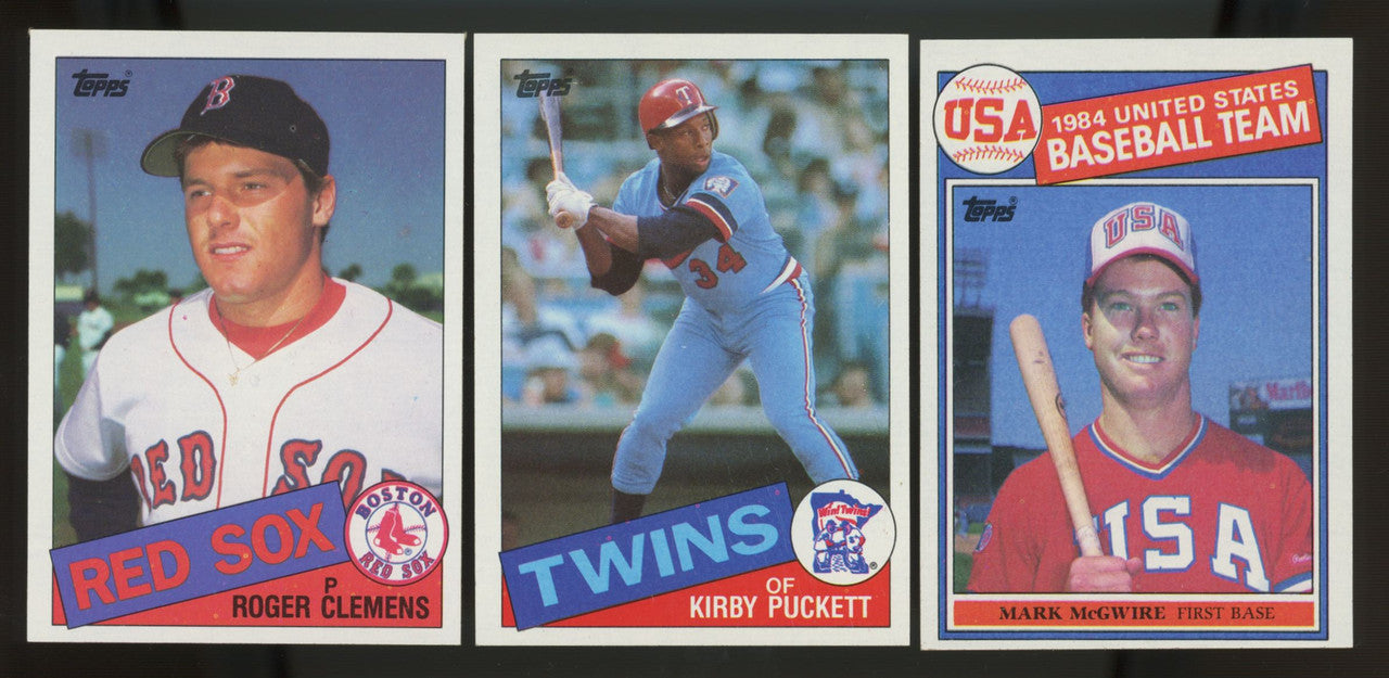 1985 Topps Baseball Complete Set (792) NM-MT Clemens Puckett McGwire RC