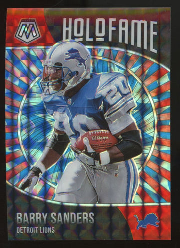 2021 Mosaic Barry Sanders Holofame Blue Reactive /99 #3