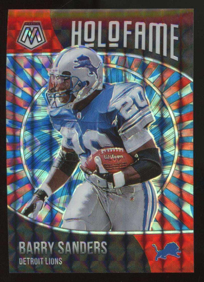 2021 Mosaic Barry Sanders Holofame Blue Reactive /99 #3
