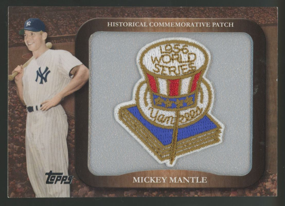 2009 Topps Mickey Mantle 1956 Historical Commemorative Patch #LPR-20