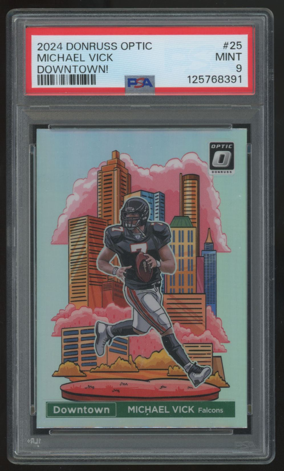 2024 Donruss Optic Michael Vick Downtown! SSP #25 PSA 9