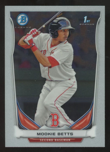 2014 Bowman Chrome Mookie Betts RC 1st #BCP109