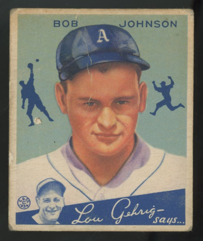 1934 Goudey Bob Johnson Big League Gum #68 Poor