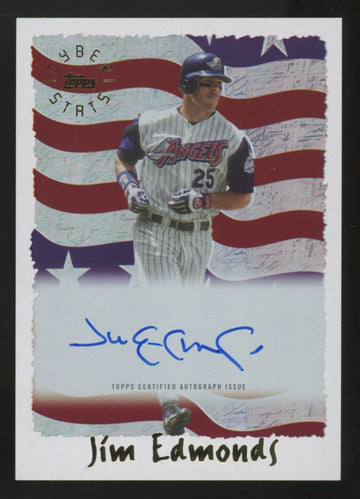 2025 Topps Archives Jim Edmonds Cyberstats Auto #95CA-JE