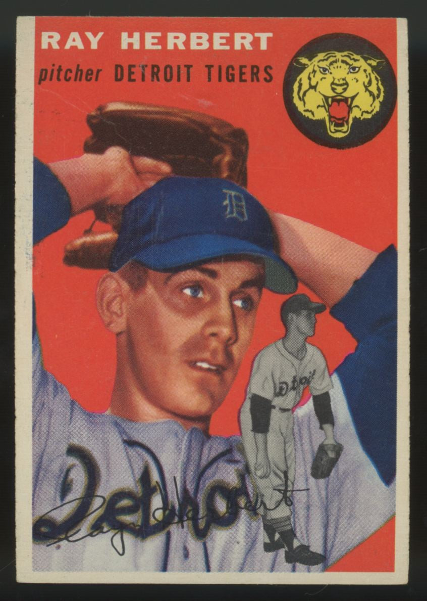 1954 Topps Ray Herbert #190 VG (Wrinkle)