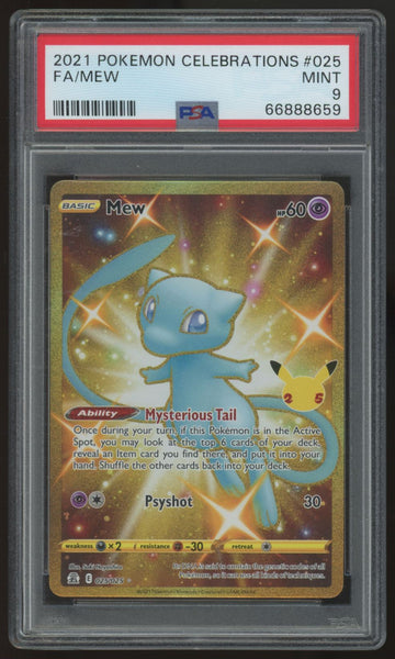 2021 Pokemon Mew Celebration Full Art #025 PSA 9