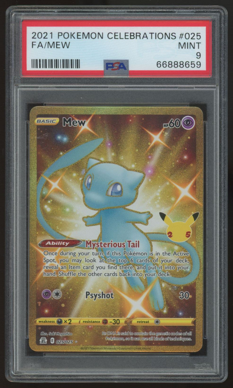 2021 Pokemon Mew Celebration Full Art #025 PSA 9