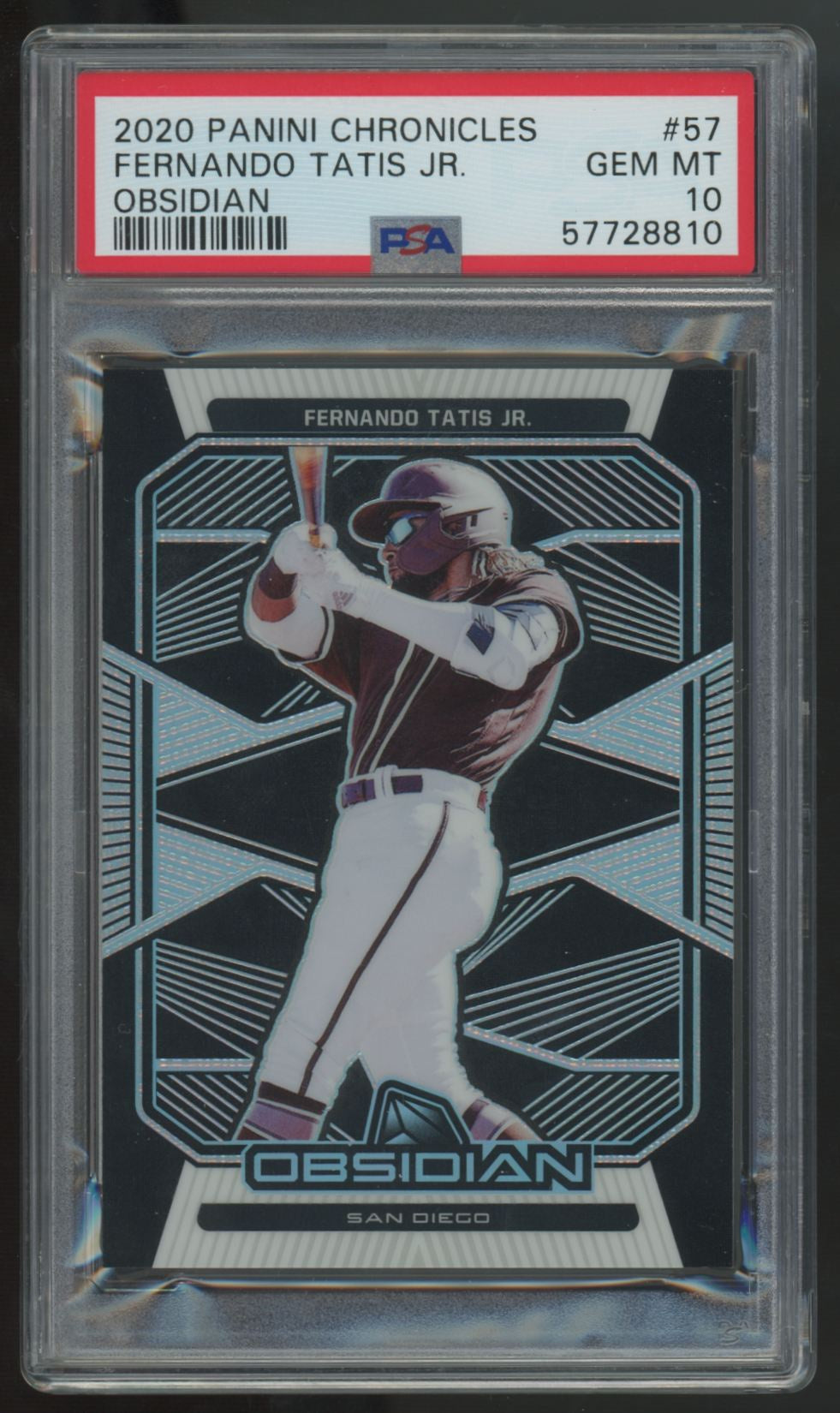 2020 Panini Chronicles Obsidian Fernando Tatis Jr. #57 PSA 10