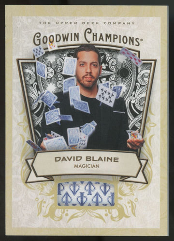 2026 Upper Deck Goodwin Champions David Blaine Playing Card Relic #M-DB