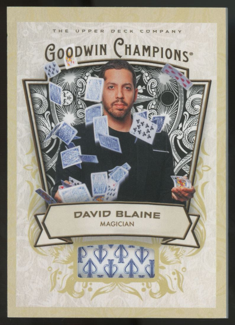 2026 Upper Deck Goodwin Champions David Blaine Playing Card Relic #M-DB