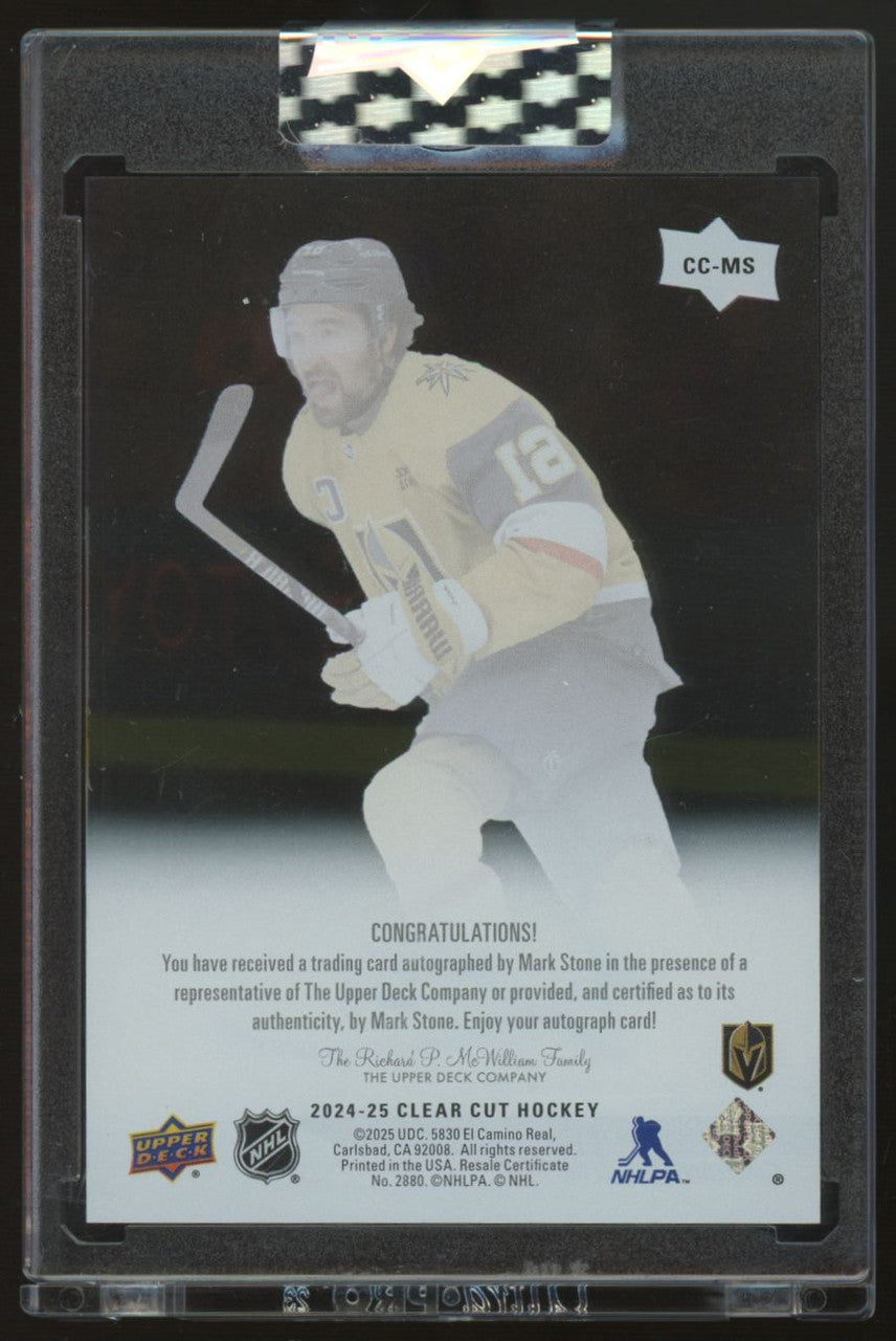 2024/25 UD Clear Cut Mark Stone Auto #CC-MS