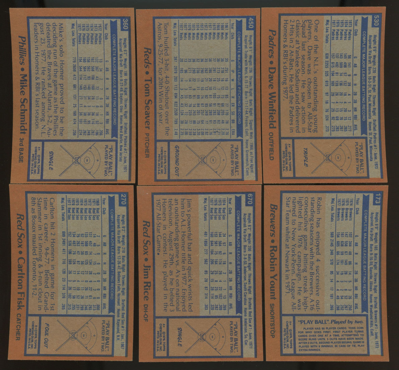 1978 Topps Baseball Complete Set (726) NM/MT