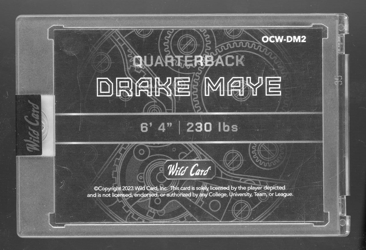 2023 Wild Card Drake Maye QB1 On The Clock #OCW-DM2