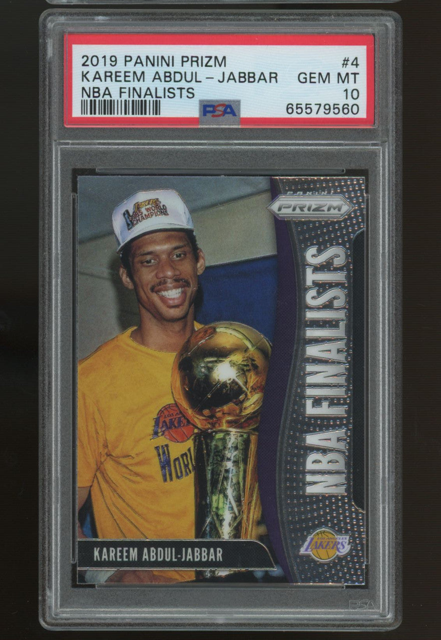 2019/20 Prizm Kareem Abdul-Jabbar NBA Finalists #4 PSA 10