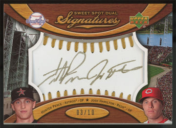 2007 Sweet Spot Hunter Pence Josh Hamilton Dual Auto /10 #SS2-PH
