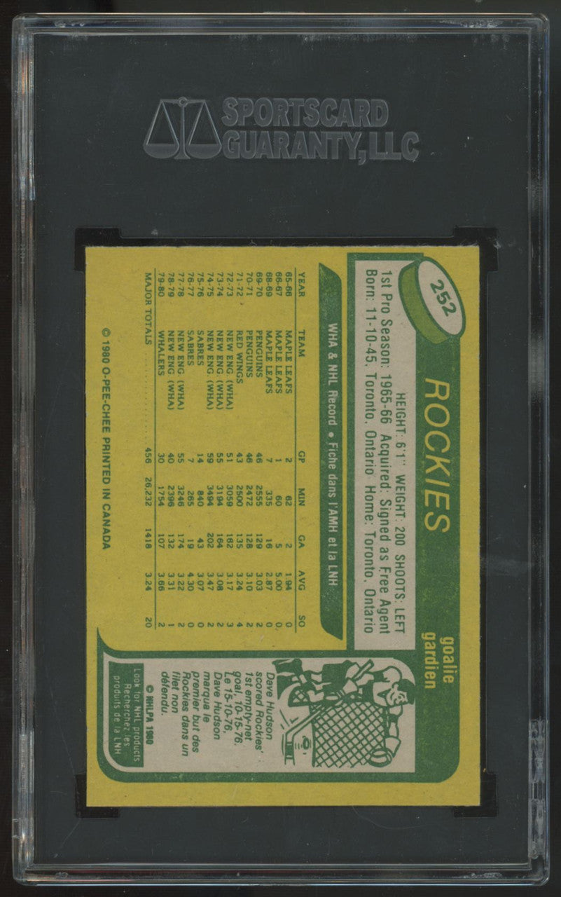 1980-81 O-Pee-Chee Al Smith #252 SGC 9