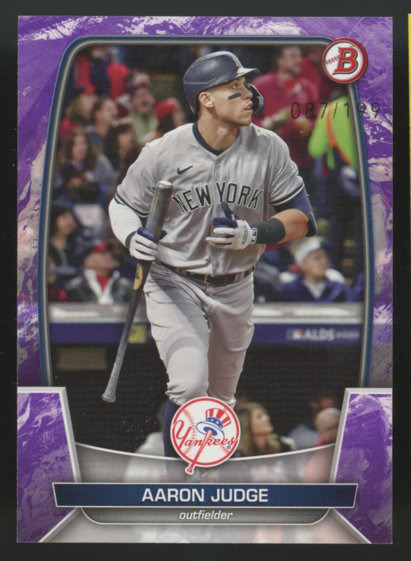 2023 Bowman Aaron Judge Purple Pattern /199 #59