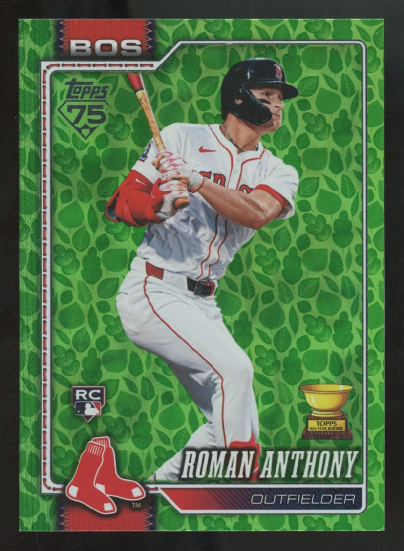 2026 Topps Series One Roman Anthony RC Green Holiday Foil #189